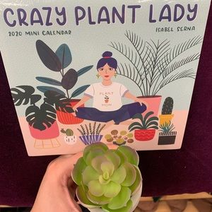 Crazy plant lady calendar + mini succulent 🍀